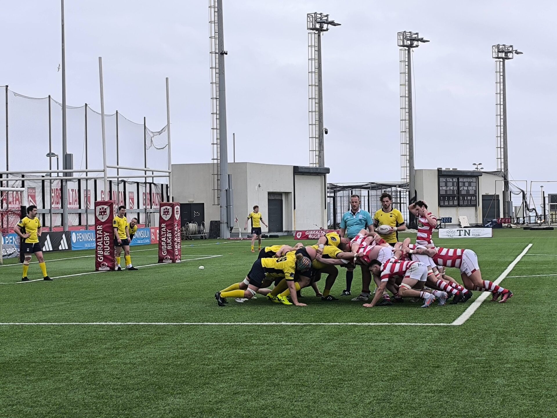 Gibraltar Rugby match action